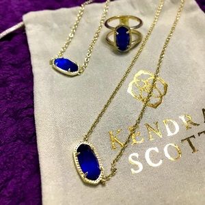 BUNDLE Kendra Scott Cobalt blue!